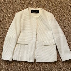 Zara 3/4 jacquard blazer
